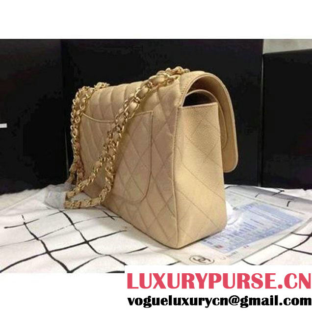 Chanel 2011 Caviar Jumbo Double Flap Bag Beige(Gold Hardware)  (A29619 ) (A29619 )