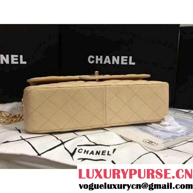 Chanel 2011 Caviar Jumbo Double Flap Bag Beige(Gold Hardware)  (A29619 ) (A29619 )