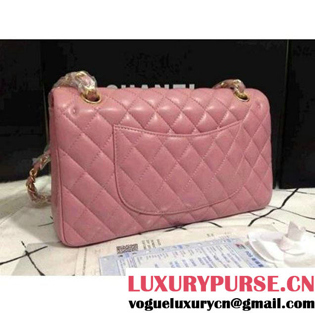 Chanel 2013 Lambskin Chain Jumbo Double Flap Shoulder Bag Pink (Golden hardware)  (A28600-PG ) (A28600-PG )