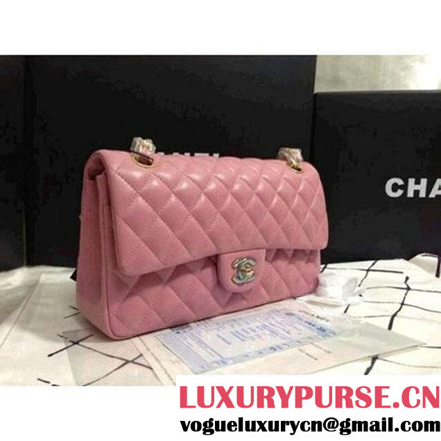 Chanel 2013 Lambskin Chain Jumbo Double Flap Shoulder Bag Pink(silver hardware) (A28600-PS ) (A28600-PS )