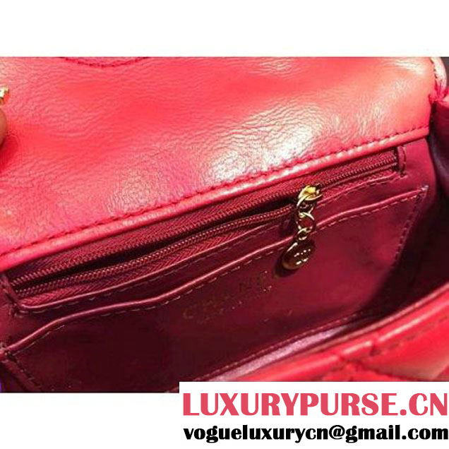 Chanel Small Flap Tote/Shoulder Bag Red (Gold Hardware) (1a208-032408 )