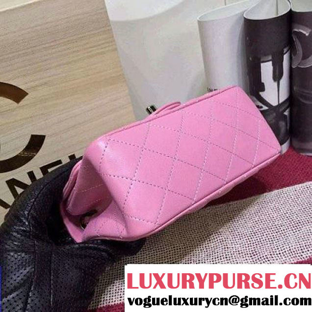Chanel Lambskin Mini Classic Flap Bag Pink (1A022-2802 )