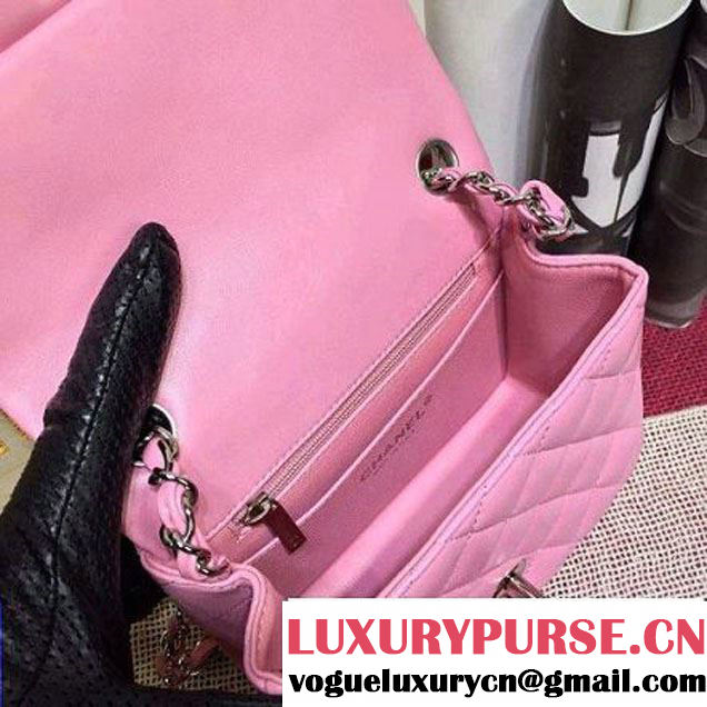 Chanel Lambskin Mini Classic Flap Bag Pink (1A022-2802 )