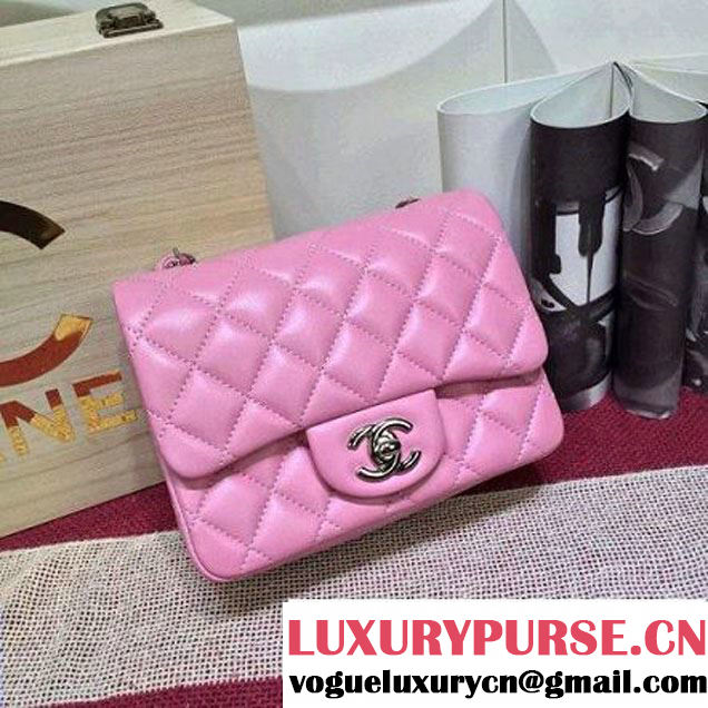 Chanel Lambskin Mini Classic Flap Bag Pink (1A022-2802 )