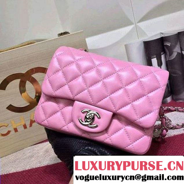 Chanel Lambskin Mini Classic Flap Bag Pink (1A022-2802 )