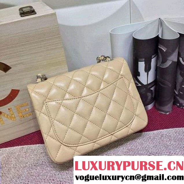Chanel Lambskin Mini Classic Flap Bag Beige (1A022-2803 )