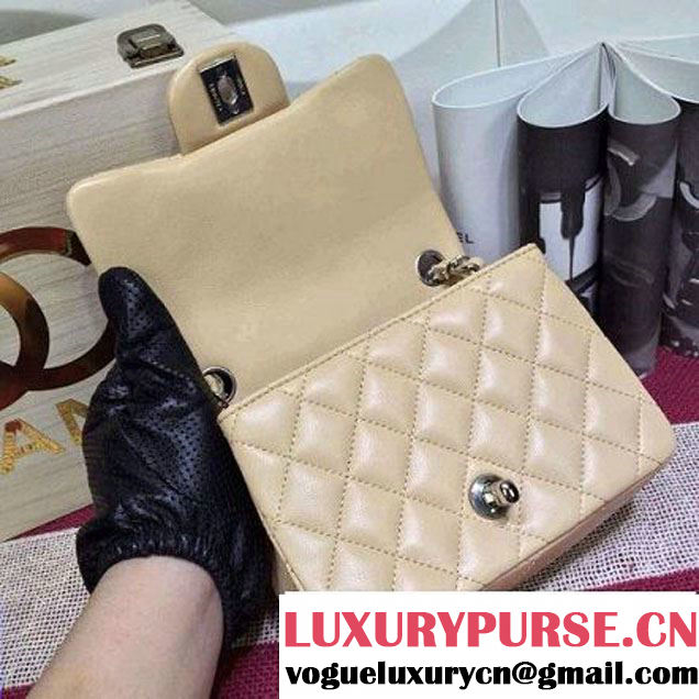 Chanel Lambskin Mini Classic Flap Bag Beige (1A022-2803 )