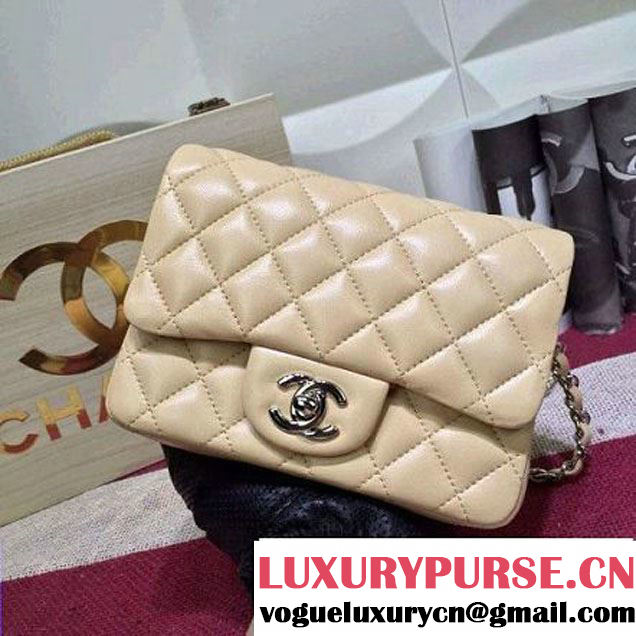 Chanel Lambskin Mini Classic Flap Bag Beige (1A022-2803 )