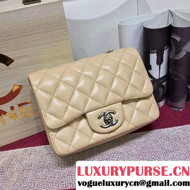 Chanel Lambskin Mini Classic Flap Bag Beige (1A022-2803 )