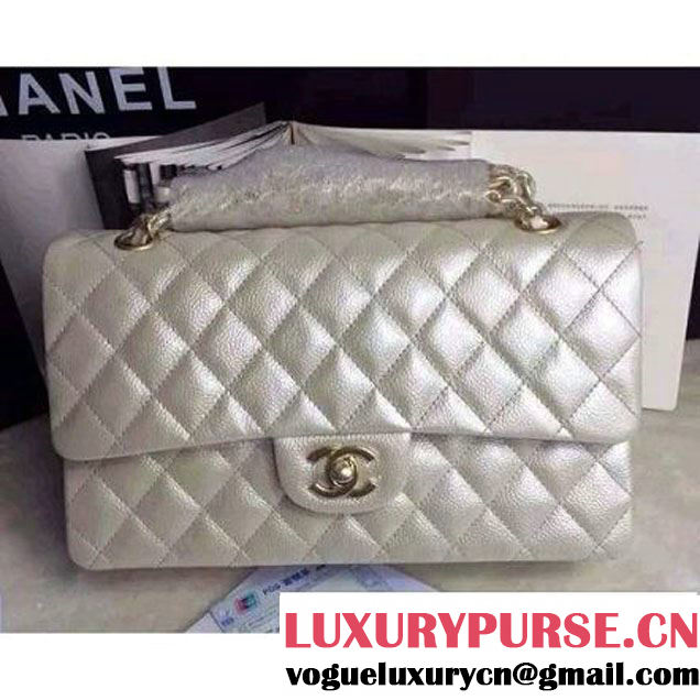 Chanel Matte Series White Caviar Calfskin Leather Classic Flap Bag(Matte Gold Hardware) (A0-052963 )