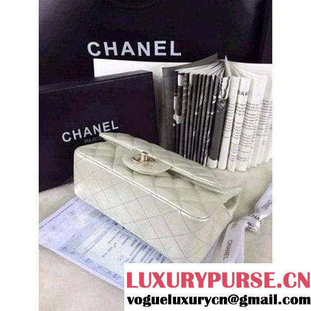 Chanel Matte Series White Caviar Calfskin Leather Mini Classic Flap Bag A1116 (Matte Gold Hardware) (A0-052964 )