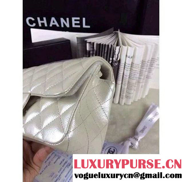 Chanel Matte Series White Caviar Calfskin Leather Mini Classic Flap Bag A1116 (Matte Gold Hardware) (A0-052964 )