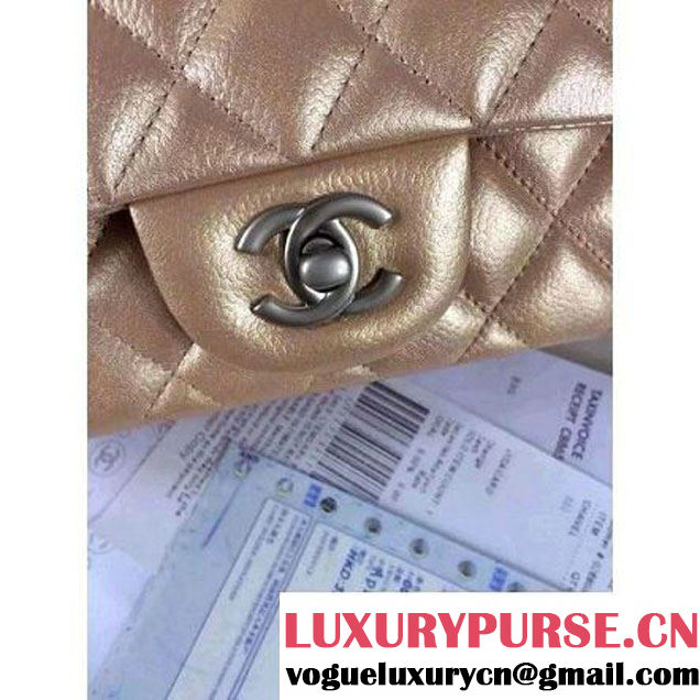 Chanel Matte Series Caviar Calfskin Leather Mini Classic Flap Bag A1116 (Matte Silver Hardware) (A0-052970 )