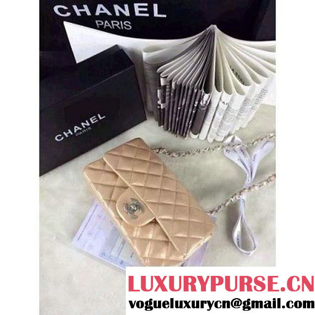 Chanel Matte Series Caviar Calfskin Leather Mini Classic Flap Bag A1116 (Matte Silver Hardware) (A0-052970 )