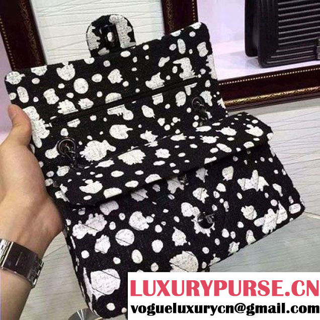 Chanel Paint Splatter Print Flap Medium Bag SS 2015 (2a136-053163 )
