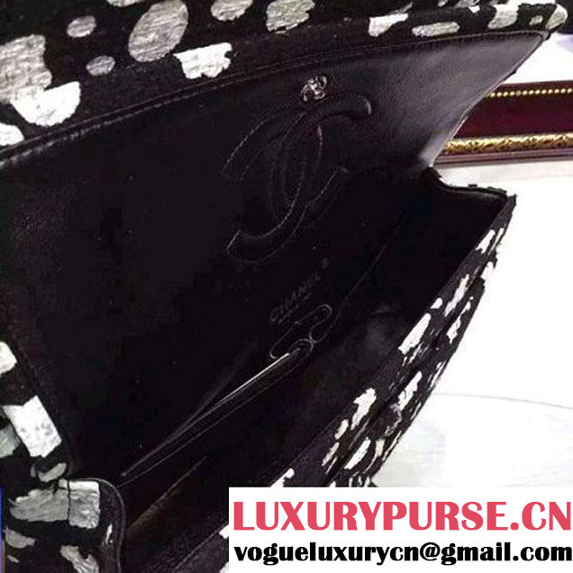 Chanel Paint Splatter Print Flap Medium Bag SS 2015 (2a136-053163 )