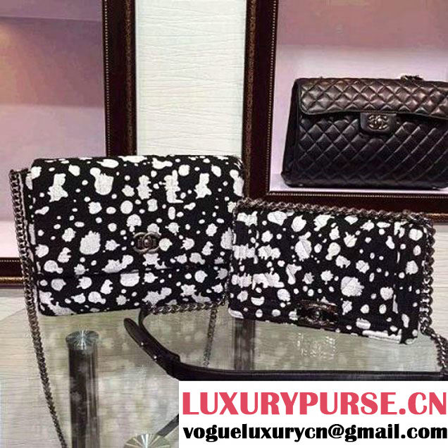 Chanel Paint Splatter Print Messenger Bag SS 2015 (2a136-053164 )