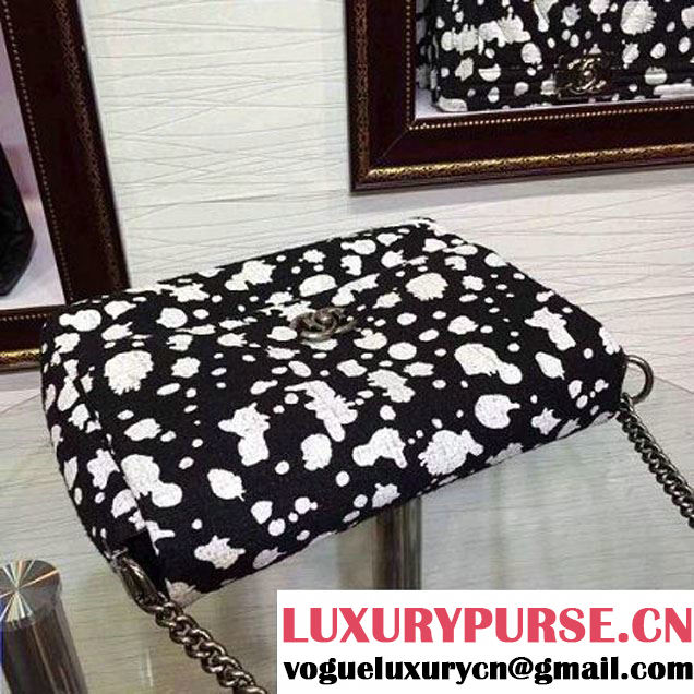 Chanel Paint Splatter Print Messenger Bag SS 2015 (2a136-053164 )
