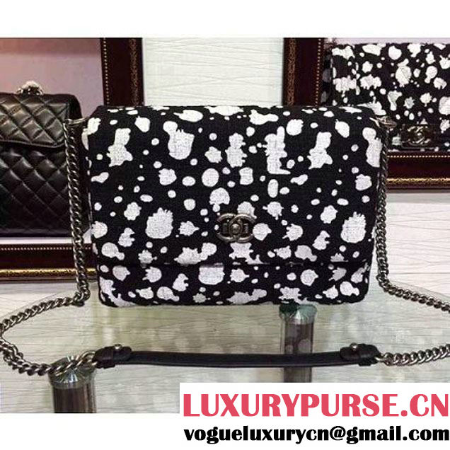 Chanel Paint Splatter Print Messenger Bag SS 2015 (2a136-053164 )