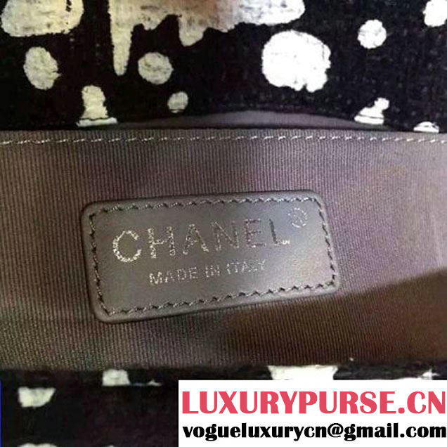 Chanel Paint Splatter Print Boy Flap Bag SS 2015 (2a131-053165 )