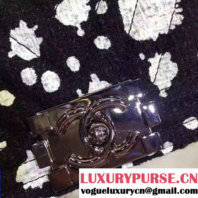 Chanel Paint Splatter Print Boy Flap Bag SS 2015 (2a131-053165 )