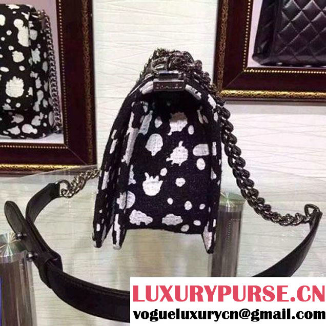 Chanel Paint Splatter Print Boy Flap Bag SS 2015 (2a131-053165 )