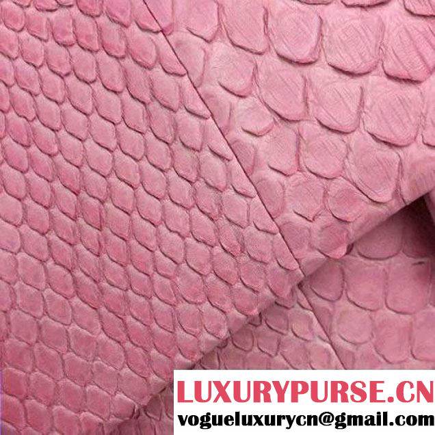 Chanel Medium Python Leather Classic Flap Bag Pink (2A058-062609 )
