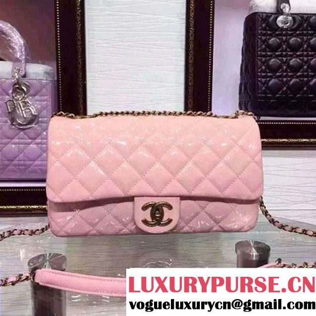 Chanel Patent Goatskin Flap Bag in Pink A92890 Paris-Salzburg 2014/15 (2a136-070363 )