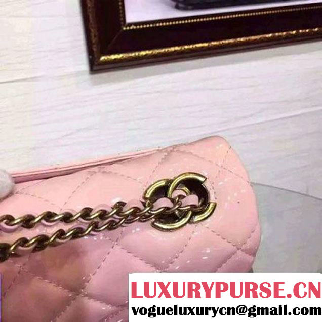 Chanel Patent Goatskin Flap Bag in Pink A92890 Paris-Salzburg 2014/15 (2a136-070363 )