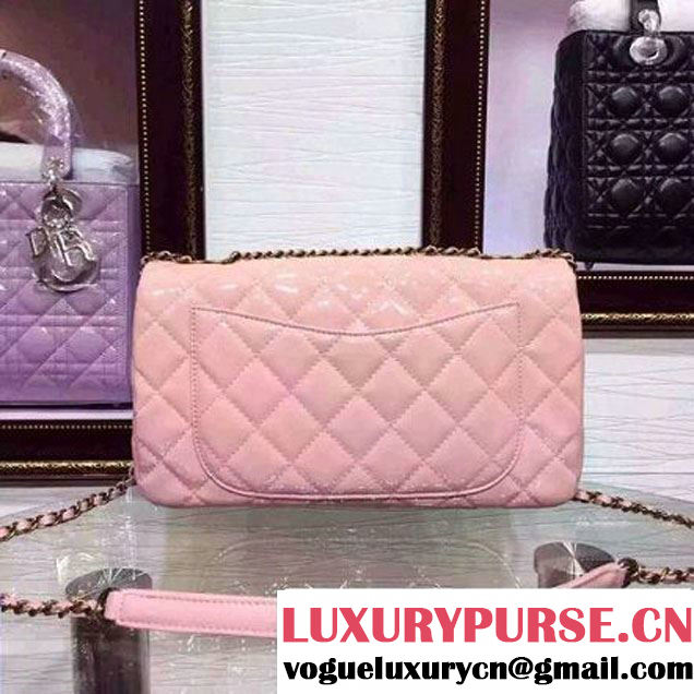 Chanel Patent Goatskin Flap Bag in Pink A92890 Paris-Salzburg 2014/15 (2a136-070363 )