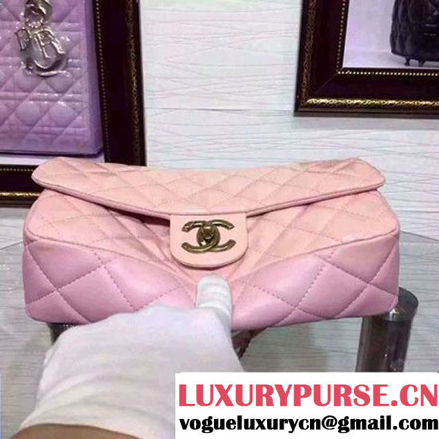 Chanel Patent Goatskin Flap Bag in Pink A92890 Paris-Salzburg 2014/15 (2a136-070363 )