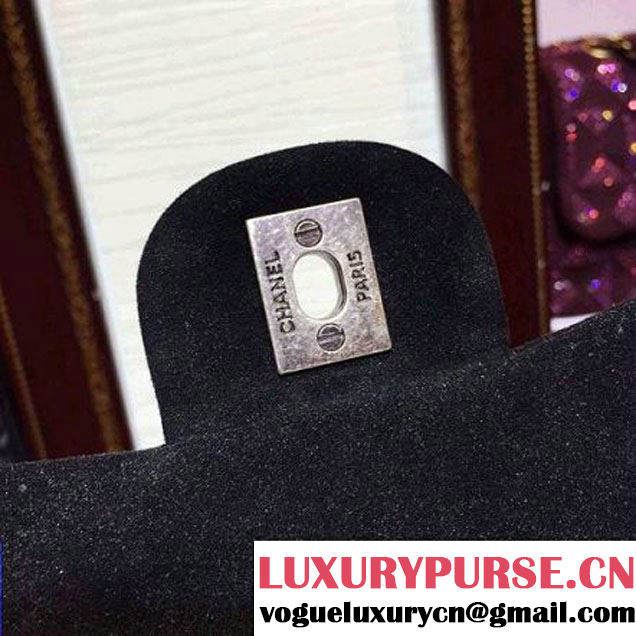 Chanel Flap Shoulder Bag Embellished With Crystal Black Runway 2015 (2a136-090249 )