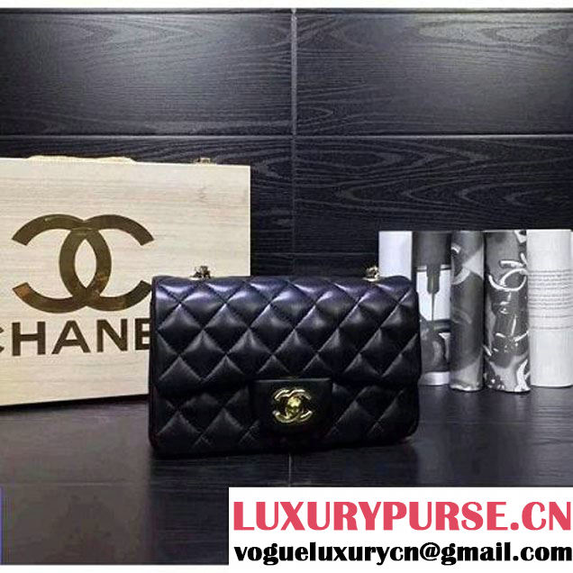 Chanel Small Lambskin Classic Flap Bag Black (1A022-092103 )
