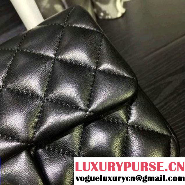 Chanel Small Lambskin Classic Flap Bag Black (1A022-092103 )