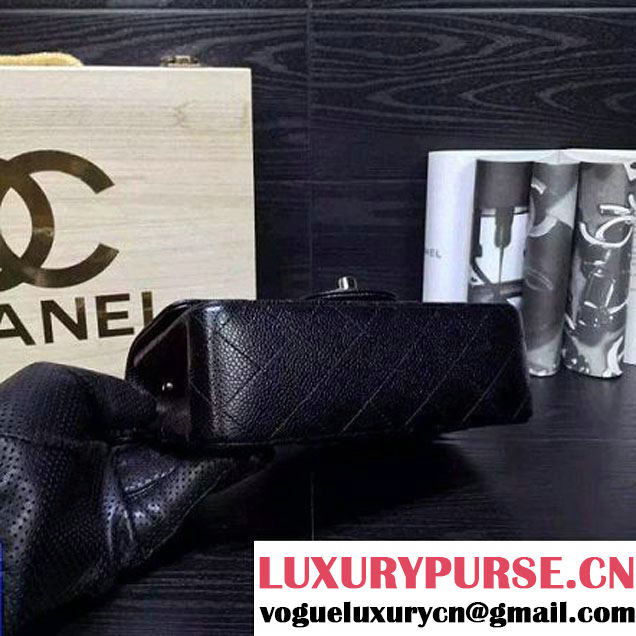 Chanel Small Caviar Calfskin Classic Flap Bag Black (1A022-092104 )
