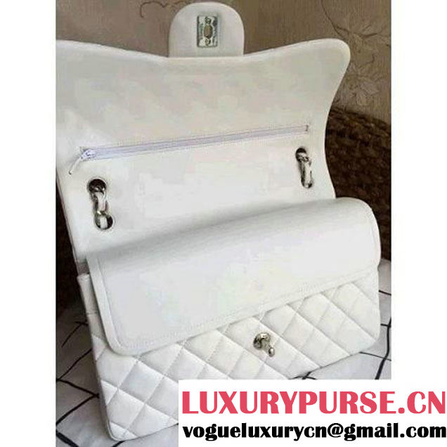 Chanel Jumbo Lambskin Classic Double Flap Bag White(SHW) (1a086-092105 )