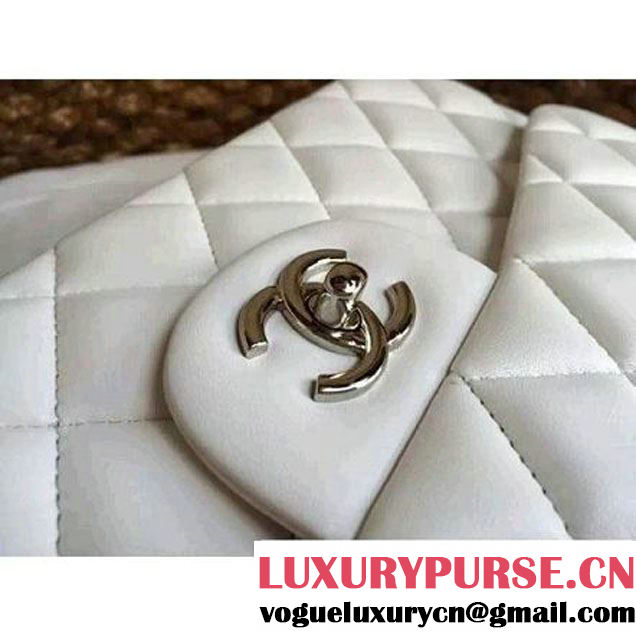 Chanel Jumbo Lambskin Classic Double Flap Bag White(SHW) (1a086-092105 )