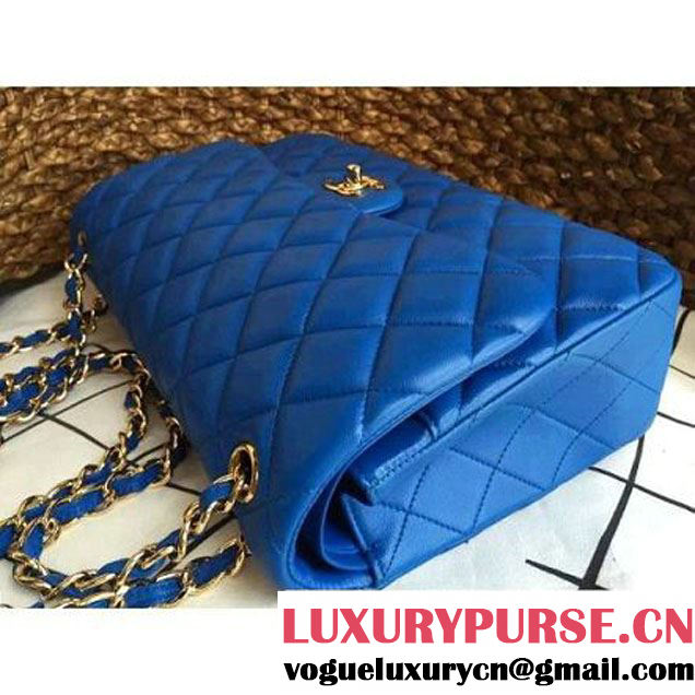 Chanel Jumbo Lambskin Classic Double Flap Bag Indigo(GHW) (1a086-092106 )