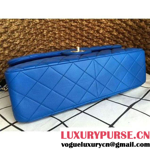 Chanel Jumbo Lambskin Classic Double Flap Bag Indigo(GHW) (1a086-092106 )