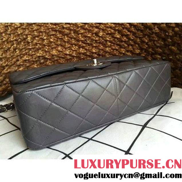 Chanel Jumbo Lambskin Classic Double Flap Bag Grey(SHW) (1a086-092107 )