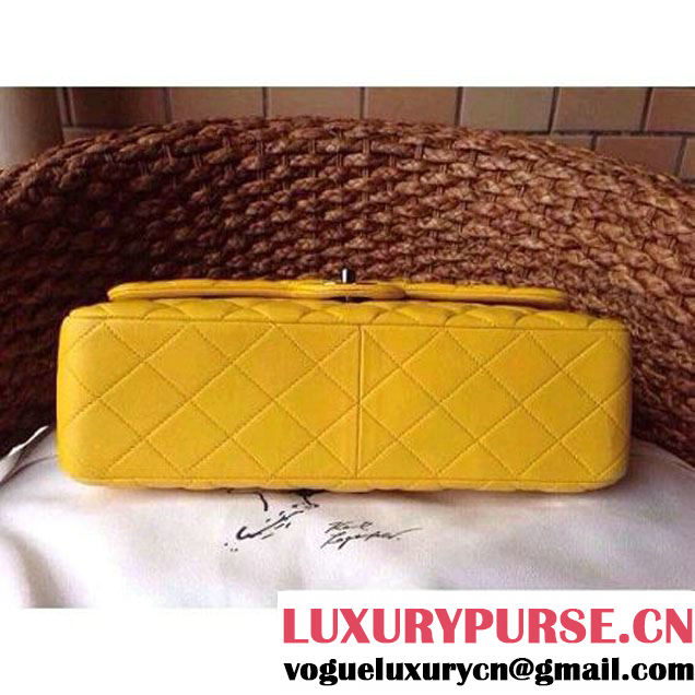 Chanel Jumbo Lambskin Classic Double Flap Bag Yellow(SHW) (1a086-092108 )