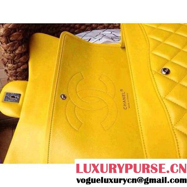 Chanel Jumbo Lambskin Classic Double Flap Bag Yellow(SHW) (1a086-092108 )