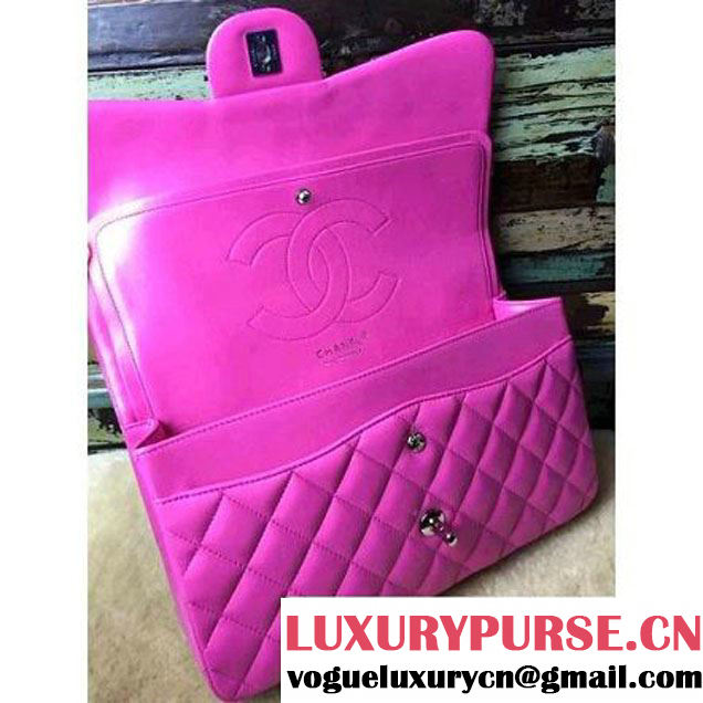 Chanel Jumbo Lambskin Classic Double Flap Bag Rosy(SHW) (1a086-092109 )
