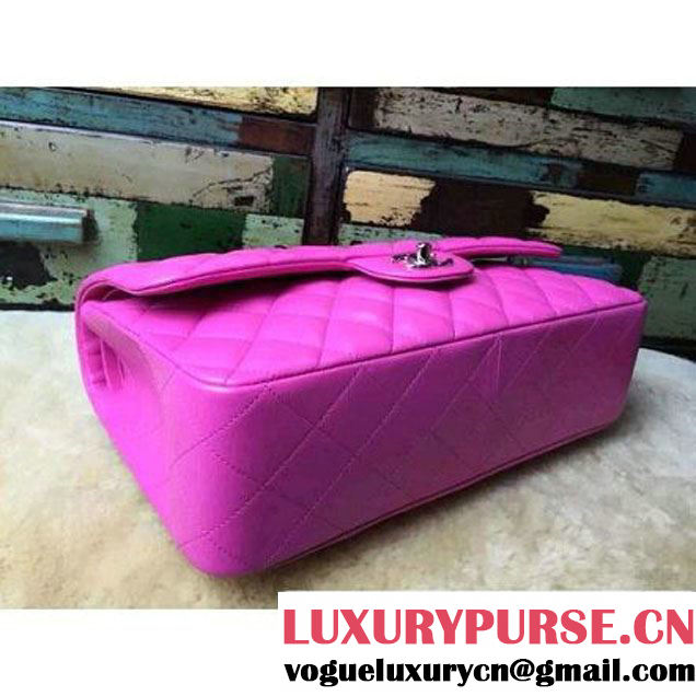 Chanel Jumbo Lambskin Classic Double Flap Bag Rosy(SHW) (1a086-092109 )