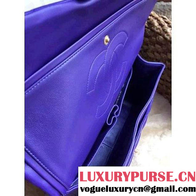 Chanel Jumbo Lambskin Classic Double Flap Bag Purple(GHW) (1a086-092110 )