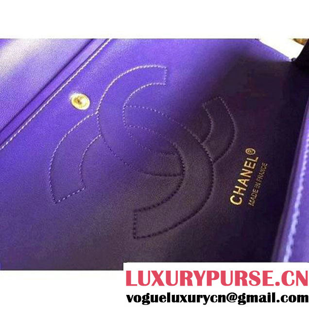 Chanel Jumbo Lambskin Classic Double Flap Bag Purple(GHW) (1a086-092110 )