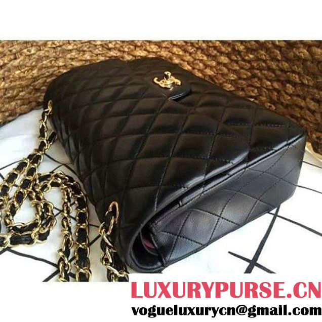 Chanel Jumbo Lambskin Classic Double Flap Bag Black (GHW) (1a086-092112 )