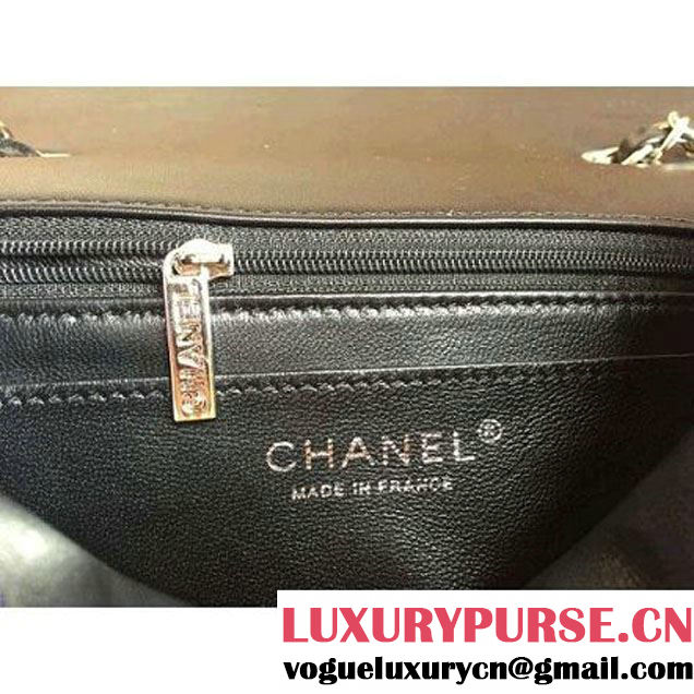 Chanel A93919 Flap Bag With Embroidered Sequings Black Fall-Winter 2015 (1A086-101201 )