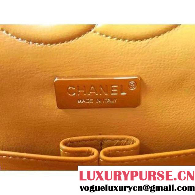 Chanel Medium Python Leather Classic Double Flap Bag in Ginger (1a086-101439 )