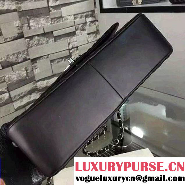 Chanel Large Black Quilted Lambskin Flap Bag Fall-Winter 2015/16 (2A058-101502 )